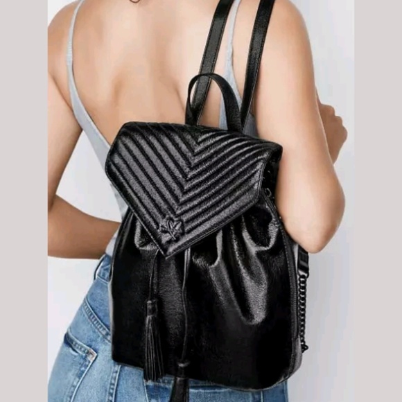 Victoria's Secret Handbags - *PRICE DROP* Victoria's Secret Gold Backpack